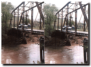 1956 Ford on Leon River Bridge
