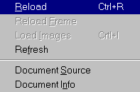 Netscape Toolbar  View  Reload