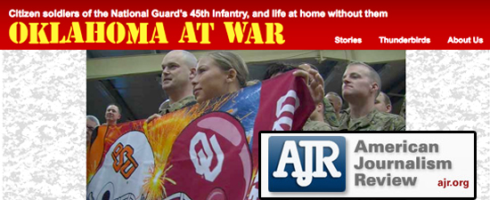 Oklahoma at War project featured in American Journalism Review