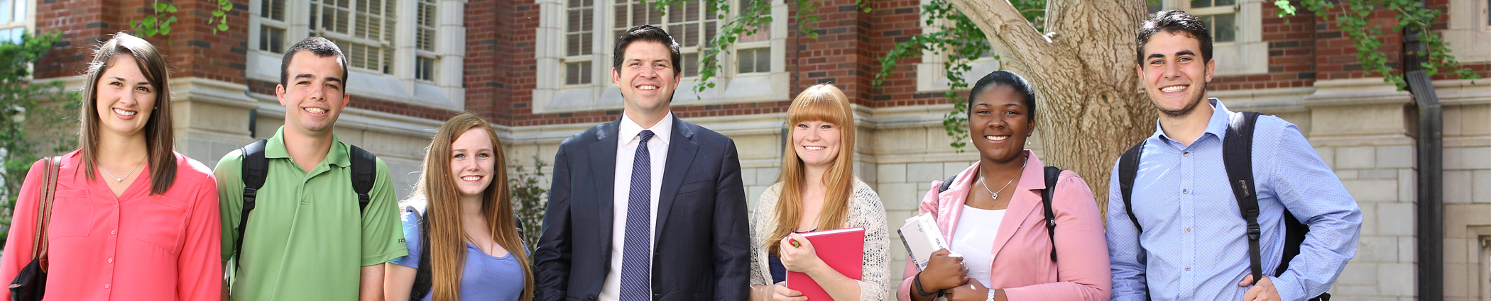 Dean Pullin with Students
