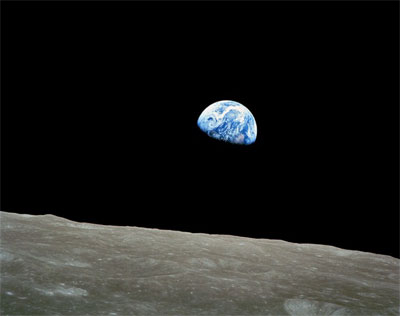 Earth from the moon, Apollo 8