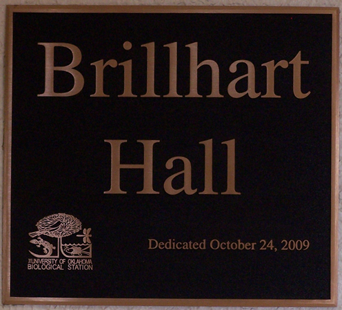 Brillhart Hall sign
