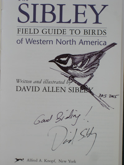 Autographed Sibley Book