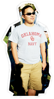 Student at a campus event