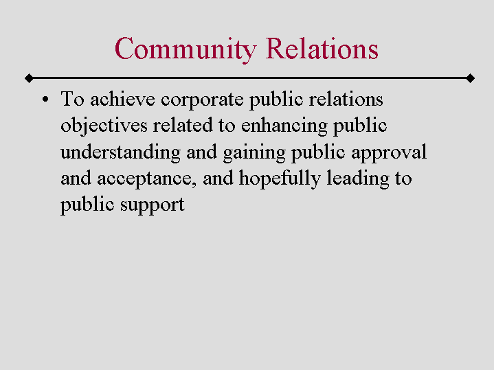 Community Relations