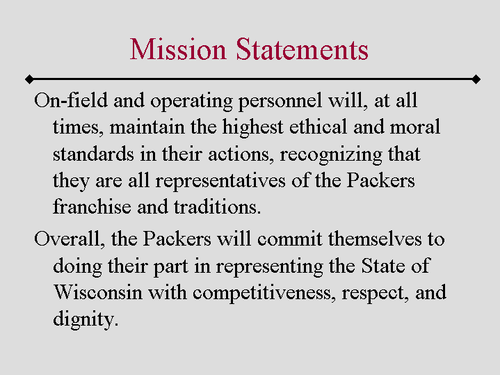 Mission Statements