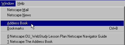 Mail Window,  Window  Address Book