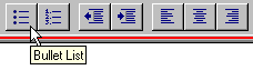 Editor Toolbar Bullet List Icon