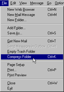 Mail Window  Compress Folder  Drop Down Window