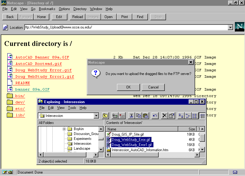 Dragged Files Composite Window
