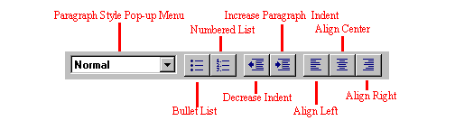 Netscape Editor Toolbar (Lables)