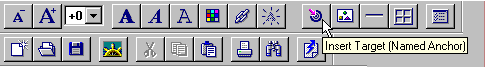 Netscape Editor  Toolbar  Target Icon