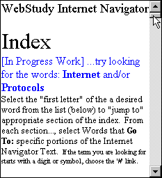 Frame Example Left Pane