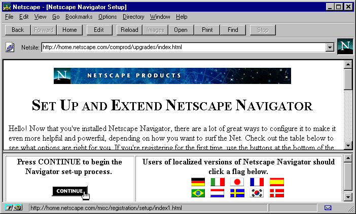 Frames Example  Netscape Software Set Up