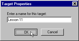 Netscape Editor Lesson 11 Target Properties Example