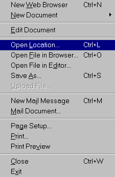 Toolbar  |  File  |  Open Location