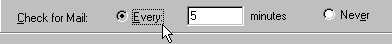 Mail Preferences Auto Mail Check Detail