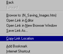 Right Mouse Button  Copy Link Location
