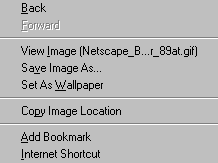 Right Mouse Button Window  Saving Images
