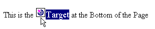 Netscape Editor  Target Example