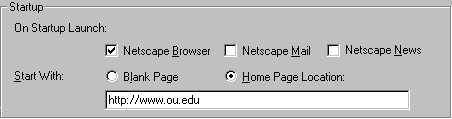 Start With: The University if Oklahoma's Web Page