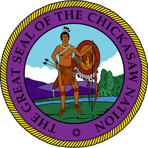 Chickasaw Nation seal.