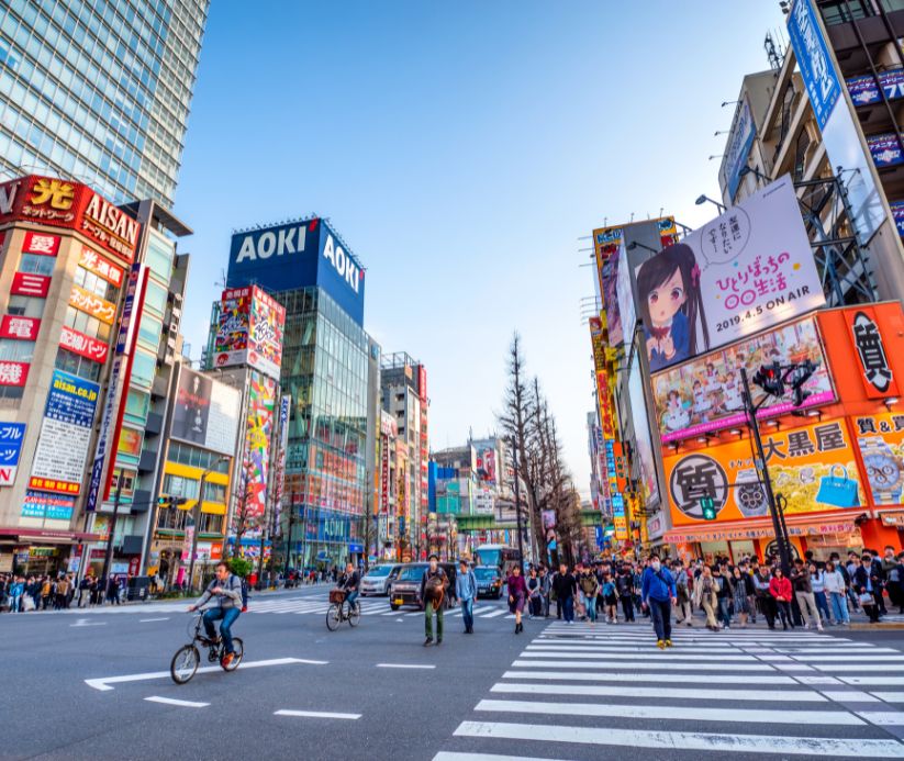 city buildings in japan