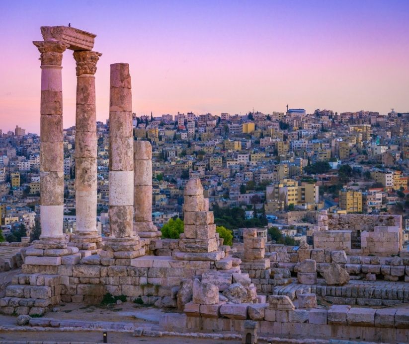 Ancient ruins in Jordan