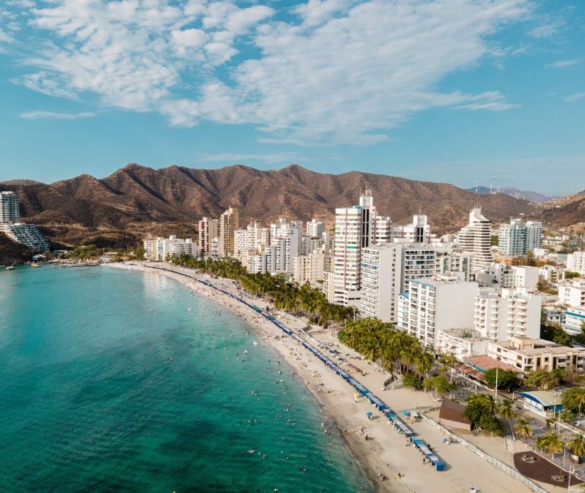 Waterside town in Colombia