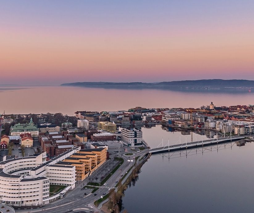 Waterside Town in Sweden