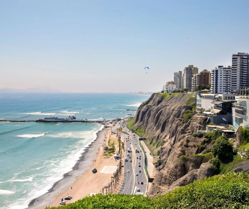 Waterside city in Peru