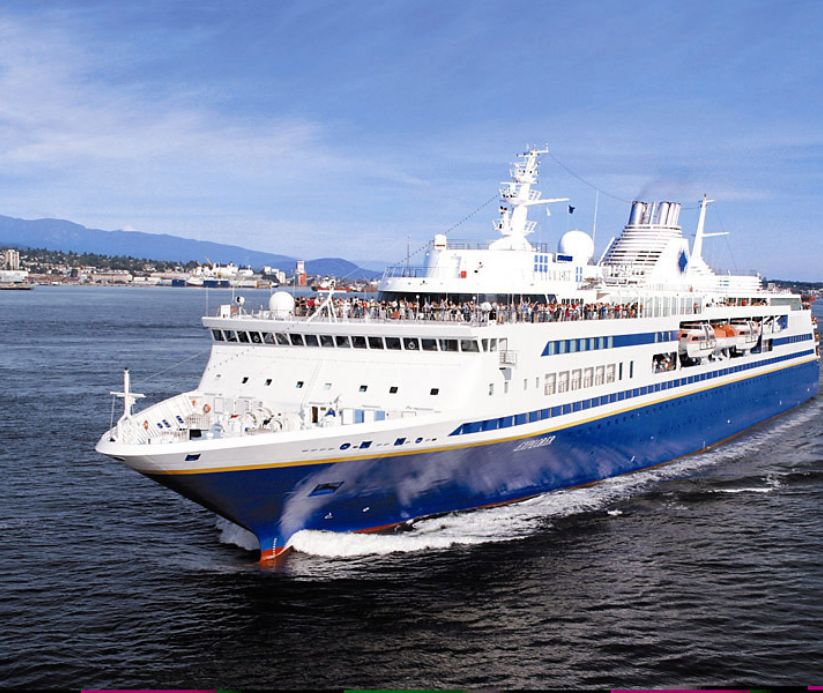 cruise ship on the ocean