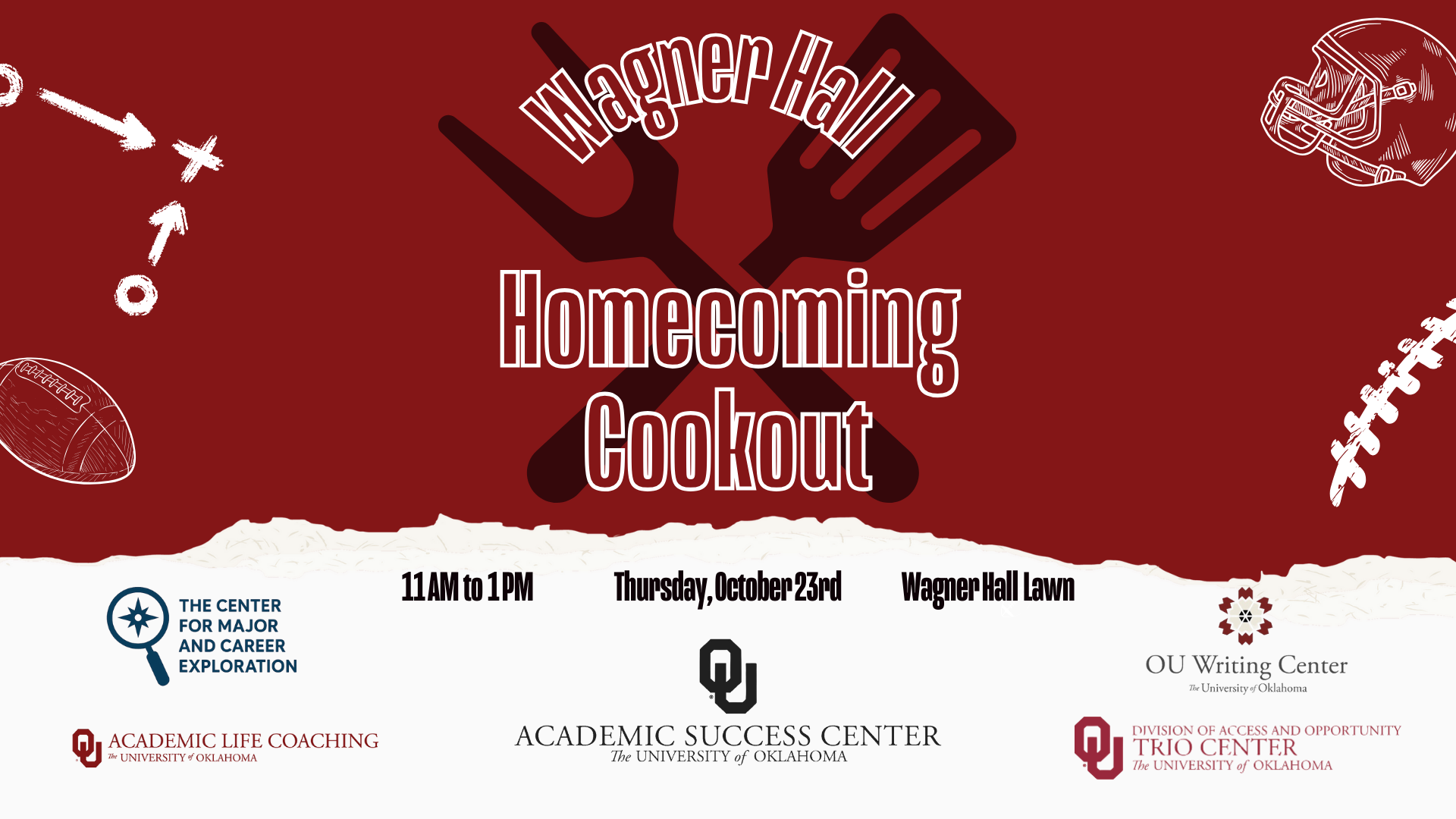 Flyer for Homecoming Cookout Event. 
