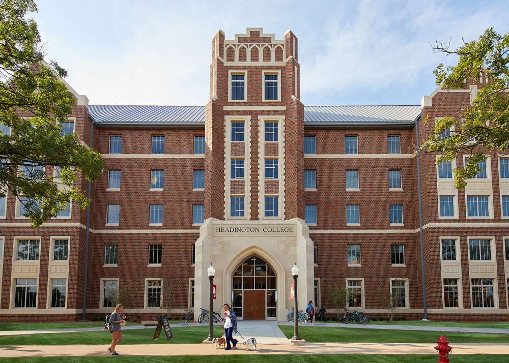 The exterior of Dunham College.