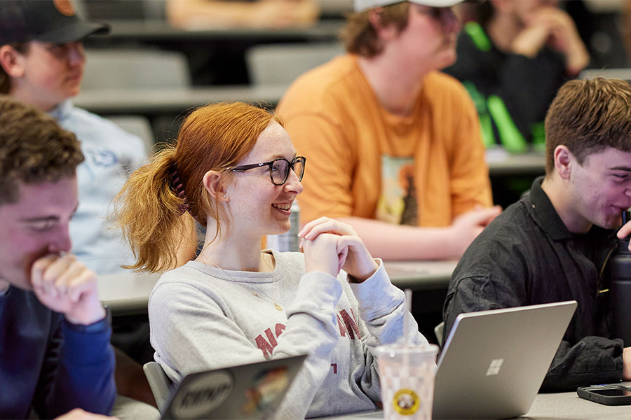 students sitting in the classroom