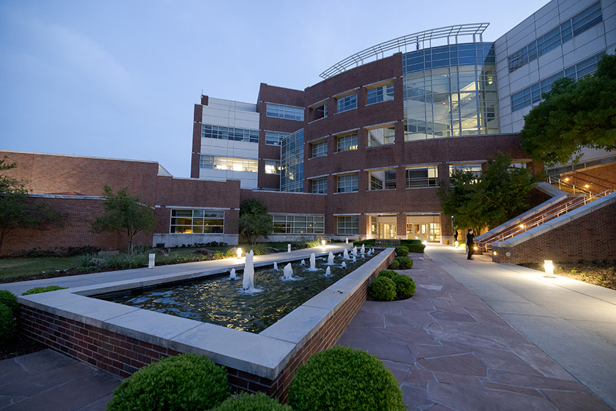 Main entrance of the National Weather Center on the OU Norman Research Campus.