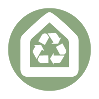 A computer icon featuring a trend line