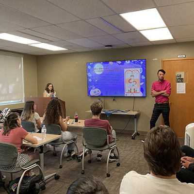 Students and Faculty at the Russian Superstitions event