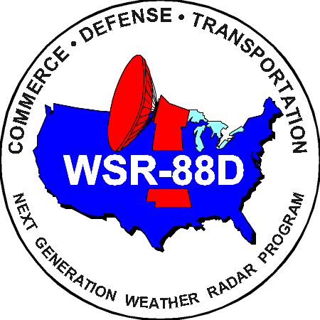 WSR-88D, Commerce, Defense, Transportation: Next Generation Weather Radar Program logo.