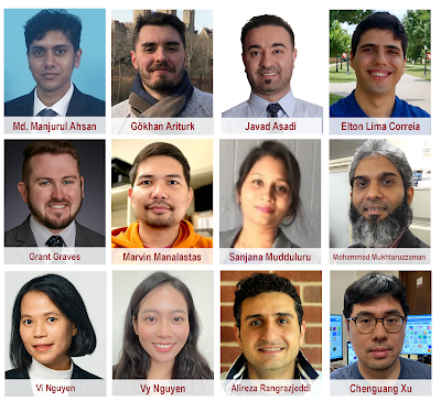 Headshots of student award recipients