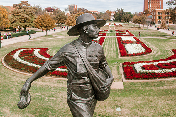Seed Sower statue on OU Norman campus