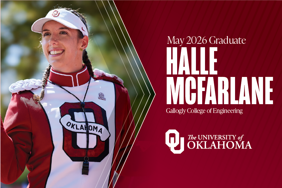 Halle McFarlane, May 2026 graduate from the Dodge Family College of Arts and Sciences.
