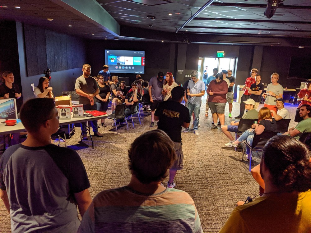 students during back to school 2019 event.