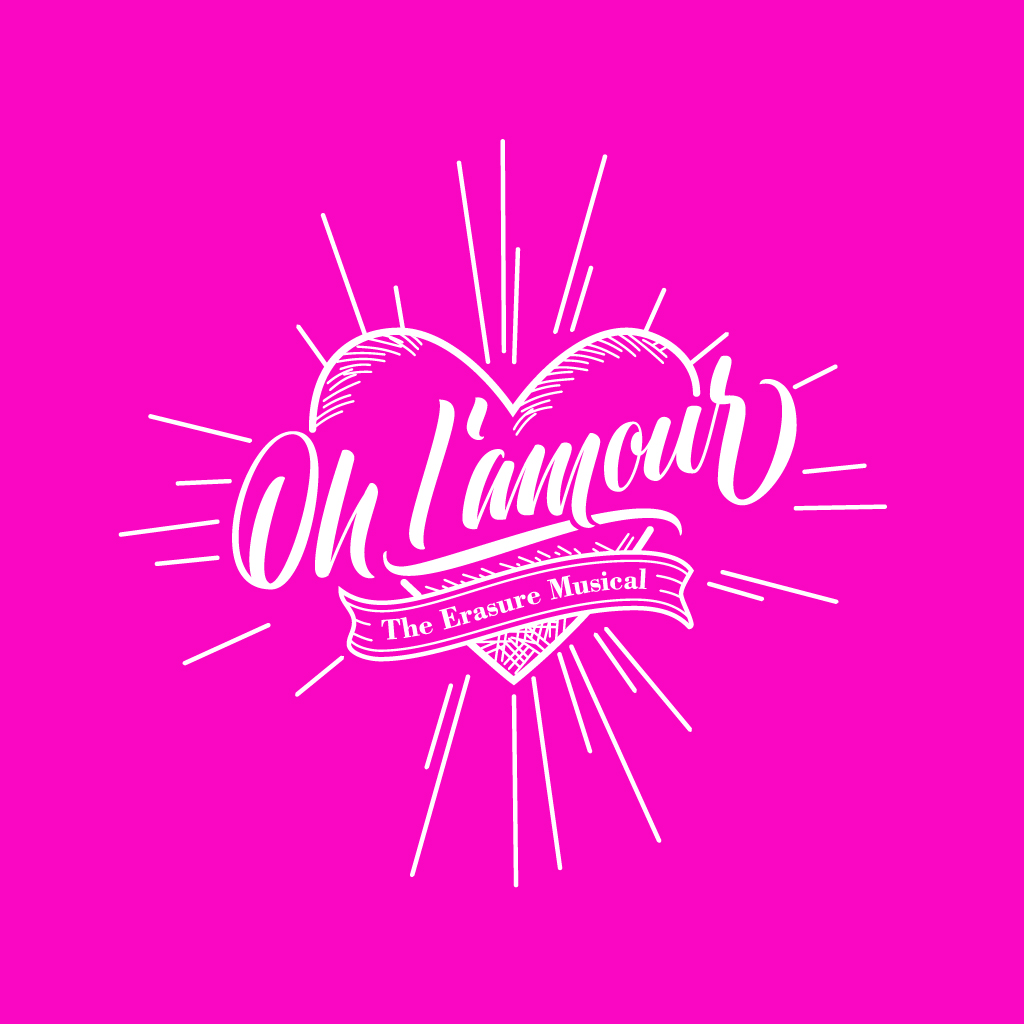 Oh L'amour The Erasure Musical logo.