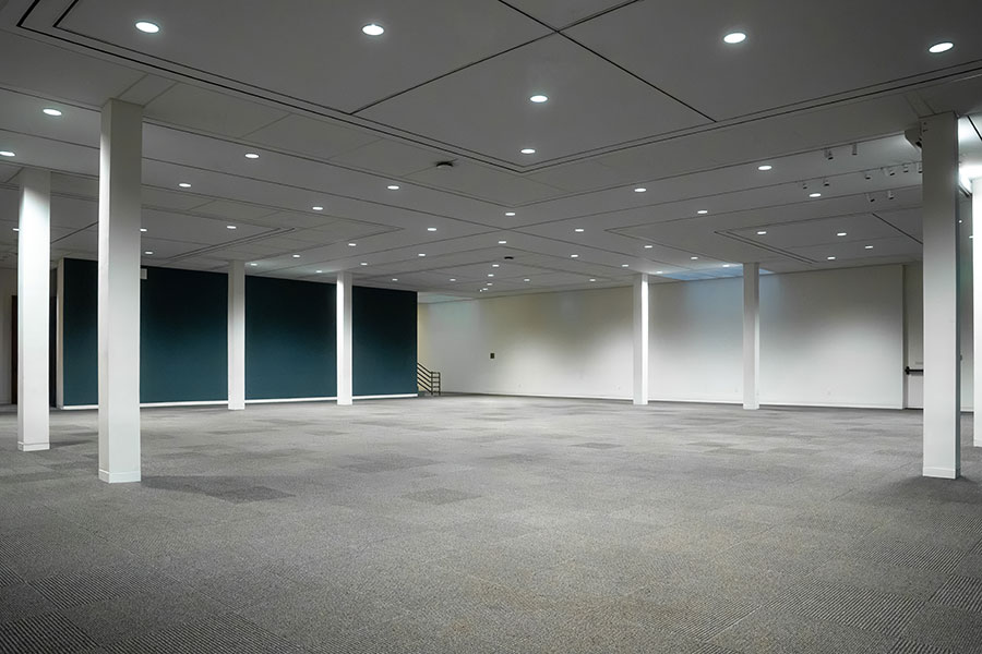 The interior of the Sandy Bell Rental Space.