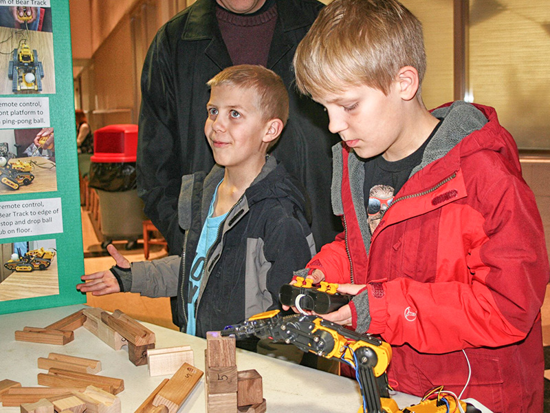 Kids attend STEM night