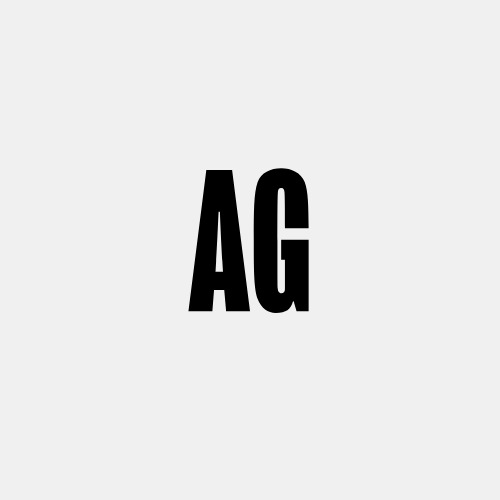 Image of black A G letters. 