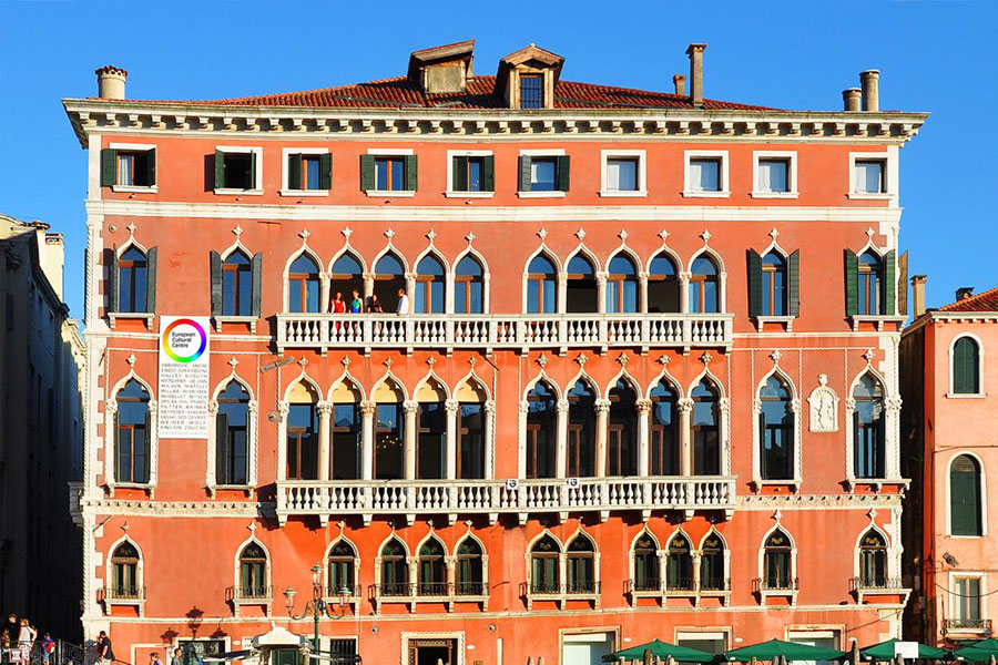 European Cultural Center, with a blue sky in the background.