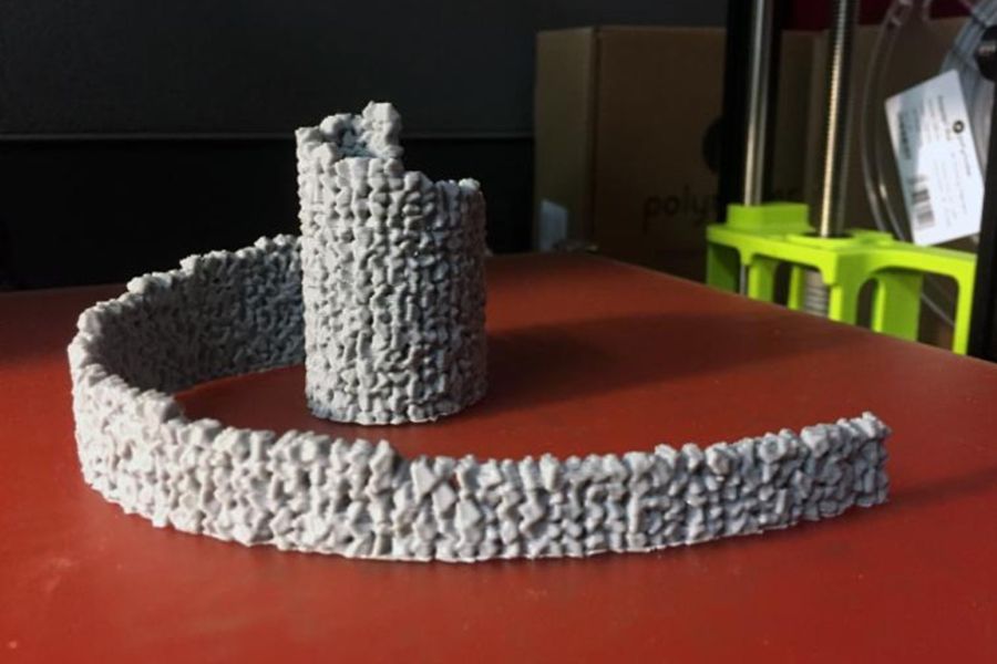 A model of the Bavinger House.