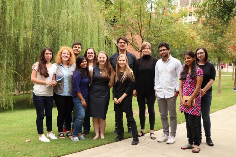 O U students with guest lecturers.